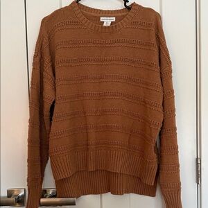 cupcakes & cashmere Textured Tan Sweater